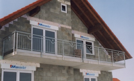 Außengeländer in Edelstahl
