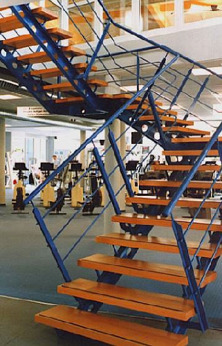 IndustrieTreppe als I-Trägertreppe
